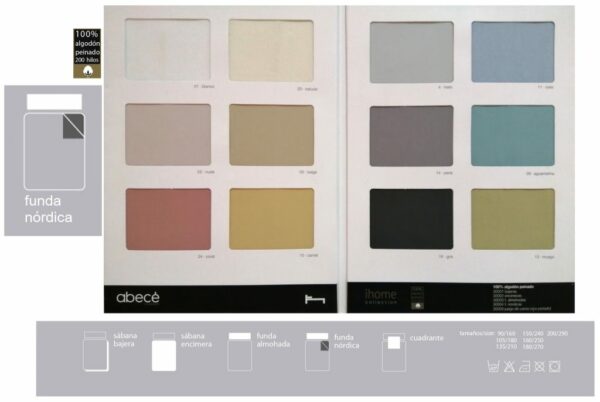 200TC COTTON FITTED SHEET - Imagen 2