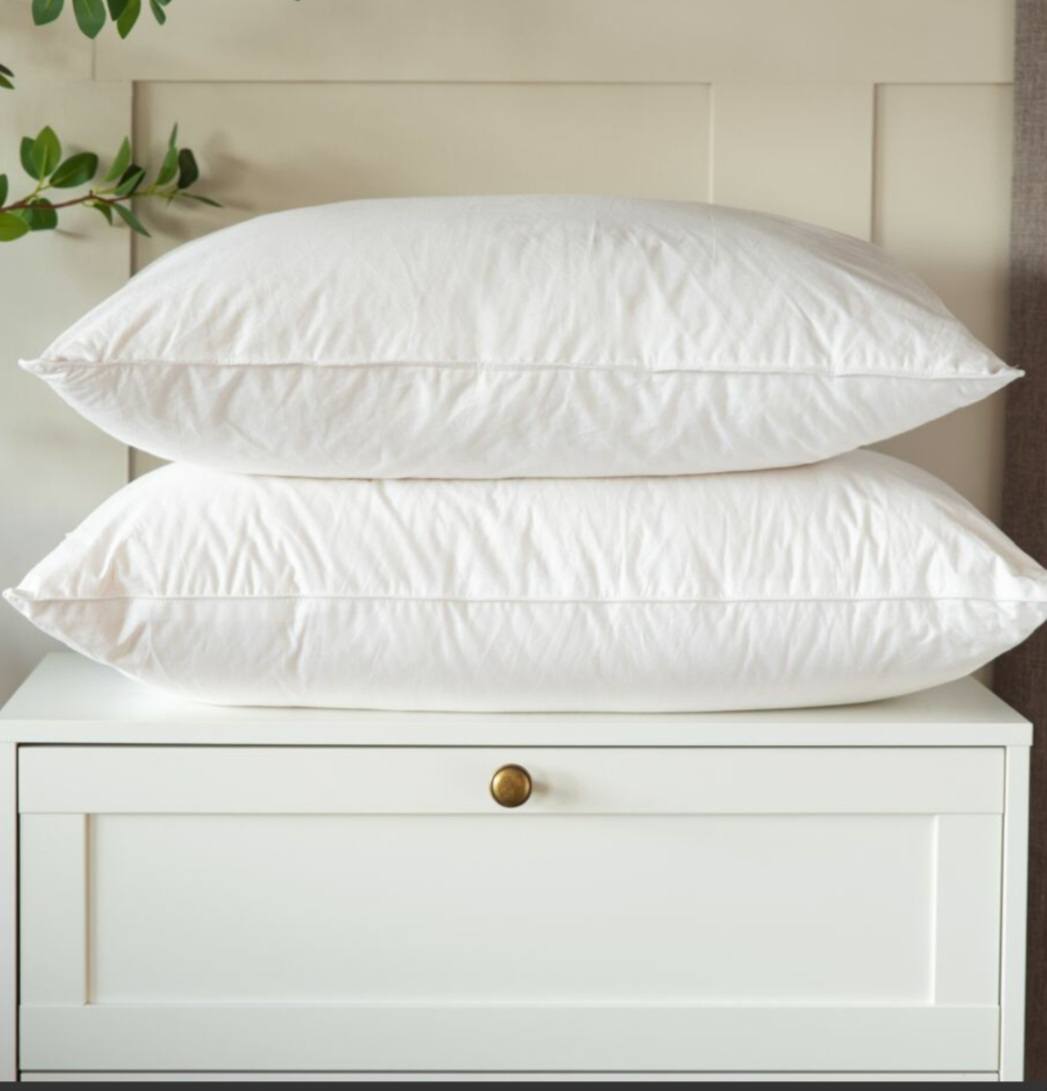 LUXURY HOTEL DUCK FEATHER PILLOW PAIR - Imagen 2